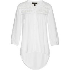 Bluzka bonprix kremowy. Brązowe bluzki damskie marki bonprix, z koronki. Za 84,99 zł.