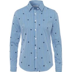 Bluzka w kolorze błękitnym. Niebieskie bluzki damskie Cross Jeans, s, w paski, z klasycznym kołnierzykiem, bez rękawów. W wyprzedaży za 79,95 zł.