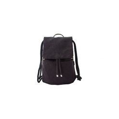 Plecak zamsz czarny. Czarne plecaki damskie Sacky.bag, w paski, z bawełny. Za 160,00 zł.