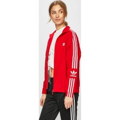 Adidas Originals - Kurtka. Czerwone kurtki damskie adidas Originals, bez wzorów, z poliesteru, krótkie, bez kaptura. W wyprzedaży za 219,90 zł.
