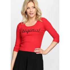 Czerwona Bluzka Be Original. Czerwone bluzki longsleeves marki Born2be, s. Za 34,99 zł.