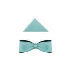 Błękitno-granatowa mucha męska slim B28. Niebieskie muszki męskie Modini Moda Męska, na co dzień, bez wzorów, z tkaniny, eleganckie. Za 45,00 zł.