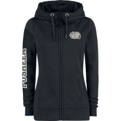 Bluzy rozpinane damskie: Pusheen Logo Bluza z kapturem rozpinana damska czarny