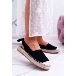 Espadryle Damskie Tenisówki Czarne Moriente. Czarne espadryle damskie Tagless, bez wzorów, bez zapięcia. Za 69,00 zł.