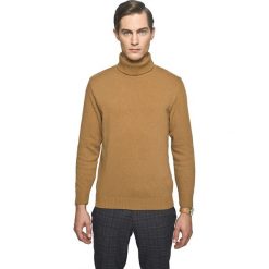 Sweter gilder golf kamel. Brązowe swetry męskie Recman, m, bez wzorów, z golfem, bez kaptura. Za 239,00 zł.