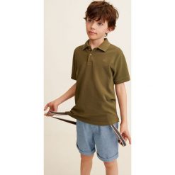 Mango Kids - Szorty dziecięce Todd 110-164 cm. Niebieskie spodenki chłopięce Mango Kids, bez wzorów, z elastanu, casualowe. W wyprzedaży za 39,90 zł.