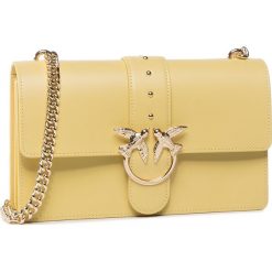 Torebka PINKO - Love Classic Simply Cl. PE 20 PLTT 1P21R3 Y5FF Yellow H44. Żółte torebki klasyczne damskie Pinko, bez wzorów, ze skóry, wizytowe, bez dodatków. W wyprzedaży za 919,00 zł.