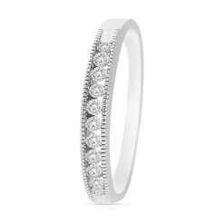 Złoty Pierścionek - złoto 585, Brylant 0,19ct. Żółte pierścionki damskie W.KRUK, z brylantem, złote. Za 2290,00 zł.