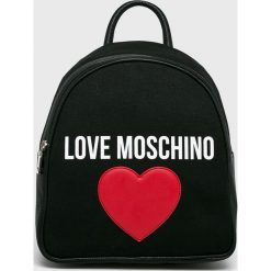 Love Moschino - Plecak. Czarne plecaki damskie marki Love Moschino, z materiału. Za 639,90 zł.