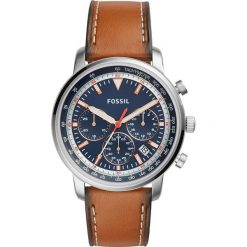 Zegarek FOSSIL - Goodwin Chrono FS5414 Brown/Silver. Brązowe zegarki męskie Fossil, ze stali. W wyprzedaży za 449,00 zł.