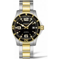 LONGINES HydroConquest L3.742.3.56.7. Szare zegarki męskie LONGINES, srebrne. Za 5320,00 zł.