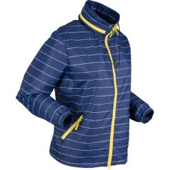 Kurtka funkcyjna outdoorowa bonprix ciemnoniebiesko-biały. Niebieskie kurtki damskie marki bonprix, bez wzorów, bez kaptura. Za 189,99 zł.