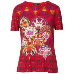 Desigual T-Shirt Damski Ts Radiance M Czerwony. Czerwone koszulki damskie Desigual, m, bez wzorów, bez kołnierzyka, bez rękawów. Za 179,00 zł.
