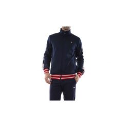 Bluzy Fila 687004 TRACK JKT. Czarne bluzy męskie Fila, s, bez wzorów, bez kołnierzyka, bez rękawów, bez kaptura. Za 386,44 zł.