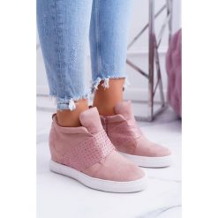 Sneakersy damskie Różowe Lu Boo Cekiny PinkSugar. Różowe koturny damskie Tagless. Za 69,00 zł.