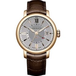 Zegarki męskie: Zegarek męski GMT Quartz Aerowatch Renaissance 44937.RO10