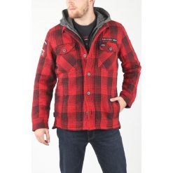 SuperDry Kurtka Czerwony. Czerwone płaszcze męskie Superdry, na wiosnę, s, bez wzorów, z bawełny, bez kaptura. Za 860,95 zł.