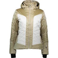 Kurtka narciarska w kolorze złoto-białym. Żółte kurtki sportowe damskie CMP Women, s, bez wzorów, z tkaniny, bez kaptura, narciarskie. W wyprzedaży za 469,95 zł.
