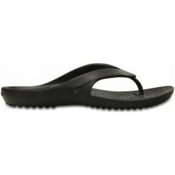 Crocs Japonki Women's Kadee Ii Flip Black. Czarne buty sportowe damskie Crocs, bez wzorów, bez obcasa. W wyprzedaży za 69,00 zł.