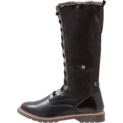 S.Oliver RED LABEL Kozaki sznurowane black. Czarne kozaki damskie sznurowane marki s.Oliver RED LABEL, z materiału. W wyprzedaży za 295,20 zł.