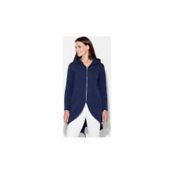 Bluzy Katrus -. Niebieskie bluzy damskie KATRUS, s, bez wzorów, bez rękawów, bez kaptura. Za 129,00 zł.
