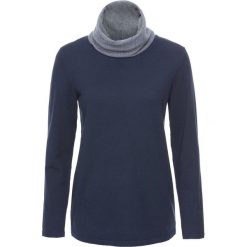 Sweter z golfem bonprix niebieski melanż. Niebieskie golfy damskie marki bonprix, melanż. Za 34,99 zł.