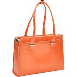 Torba na komputer osobisty, Orange CRISTAL, skóra naturalna 15,6". Pomarańczowe torby na laptopa Mcklein, w paski, ze skóry, biznesowe. Za 849,00 zł.