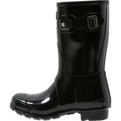 Buty zimowe damskie: Hunter ORIGINAL SHORT GLOSS Kalosze black