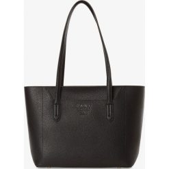 DKNY - Damska torba shopper ze skóry, czarny. Czarne torby damskie na zakupy DKNY, bez wzorów, ze skóry, klasyczne, bez dodatków. Za 899,95 zł.