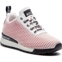 Sneakersy LOVE MOSCHINO - JA15062G17IP050A Bianco. Białe półbuty damskie Love Moschino, ze skóry ekologicznej. W wyprzedaży za 729,00 zł.