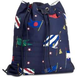 Plecaki damskie: Plecak TOMMY HILFIGER - Item Drawstring Backpack Flag AW0AW05093 901