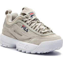 Sneakersy FILA - Disruptor S Low Wmn 1010304.3JW Gray Violet. Szare sneakersy damskie Fila, ze skóry. W wyprzedaży za 489,00 zł.