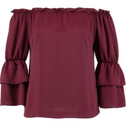 Bluzki damskie: Dorothy Perkins FRILL EDGE FLUTE SLEEVE BARDOT Bluzka wine