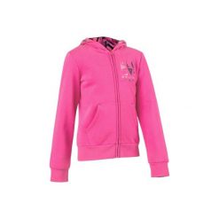Bluza 500 Gym. Różowe bluzy chłopięce marki DOMYOS, z kapturem. W wyprzedaży za 34,99 zł.
