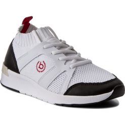 Sneakersy BUGATTI - 441-27161-5969-1020 Black/White. Białe półbuty damskie Bugatti, ze skóry ekologicznej. W wyprzedaży za 179,00 zł.