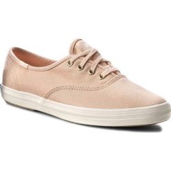 Tenisówki KEDS - Ch Metallic WF56439 Rose Gold. Pomarańczowe półbuty damskie Keds, na co dzień, bez wzorów, z gumy, bez obcasa, na płaskiej podeszwie, bez zapięcia. W wyprzedaży za 149,00 zł.