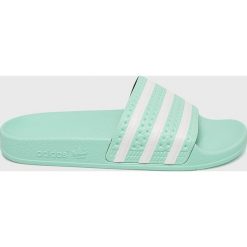Adidas Originals - Klapki. Zielone klapki damskie marki adidas Originals, z gumy. Za 169,90 zł.