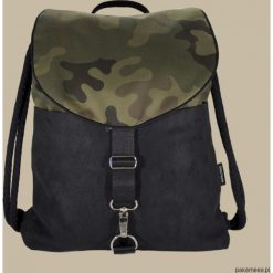 Plecak moro unisex. Czarne plecaki męskie Pakamera, moro, z bawełny. Za 149,00 zł.