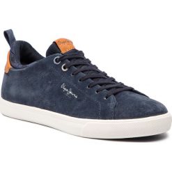 Sneakersy PEPE JEANS - Marton Suede PMS30502 Navy 595. Niebieskie sneakersy męskie Pepe Jeans, na co dzień, bez wzorów, z jeansu, eleganckie, bez zapięcia. W wyprzedaży za 199,00 zł.