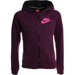 Nike Performance HOODIE Bluza rozpinana bordeaux/heather/black/lethal pink. Czerwone bluzy dziewczęce rozpinane Nike Performance, z bawełny. W wyprzedaży za 258,30 zł.