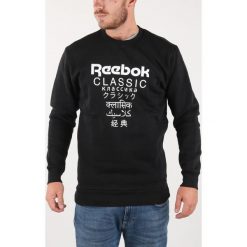 Reebok Classic Bluza Czarny. Czarne bluzy męskie Reebok Classic, xl, z nadrukiem, z bawełny, bez kołnierzyka, bez rękawów, bez kaptura. Za 274,95 zł.