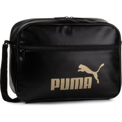 Torba na laptopa PUMA - Core Up Reporter 076735 01 Puma Black/Gold. Czarne torby męskie skórzane Puma, bez wzorów, ze skóry ekologicznej. Za 169,99 zł.