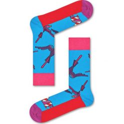 Happy Socks - Skarpety. Różowe skarpetki męskie marki Happy Socks, z bawełny. W wyprzedaży za 24,90 zł.