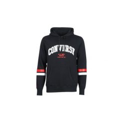 Bluzy Converse CONVERSE COLLEGIATE TEXT PO HOODIE. Czarne bluzy męskie Converse, s, bez wzorów, bez kołnierzyka, bez rękawów, bez kaptura. Za 215,20 zł.