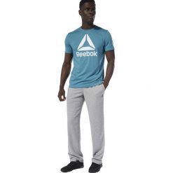 MĘSKIE SPODNIE REEBOK BEZ ŚCIĄGACZA (S). Szare spodnie męskie Reebok, na co dzień, s, bez wzorów, z bawełny. W wyprzedaży za 149,99 zł.