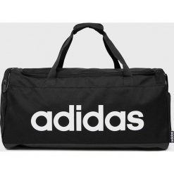 Adidas - Torba. Czarne torby męskie sportowe Adidas, w paski, z poliesteru, sportowe. W wyprzedaży za 99,90 zł.