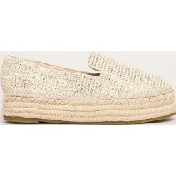 Answear - Espadryle Coura. Brązowe espadryle damskie ANSWEAR, bez wzorów, z gumy, bez obcasa, na obcasie. W wyprzedaży za 59,90 zł.