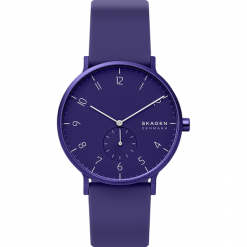 Zegarek SKAGEN - Aaren Kulor SKW6542 Purple Silicone/Purple. Fioletowe zegarki damskie Skagen. W wyprzedaży za 329,00 zł.