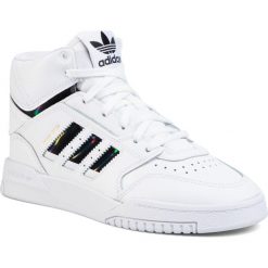 Buty adidas - Drop Step J EF7157 Ftwwht/Cblack/Ftwwht. Białe półbuty dziewczęce Adidas, na sznurówki. Za 279,00 zł.