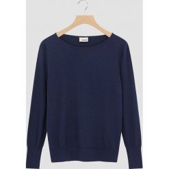 Sweter w kolorze granatowym. Niebieskie swetry damskie Rodier, s, bez wzorów, klasyczne, bez rękawów, bez kaptura. W wyprzedaży za 152,95 zł.